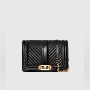 🚫SOLD 🚫Chevron Quilted Small Love Crossbody